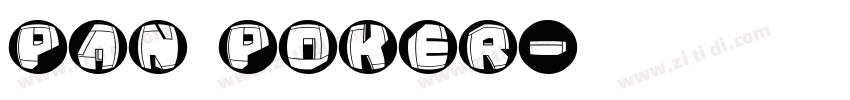 pan poker字体转换